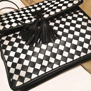 Meyers Checkered Black & White Crossbody
